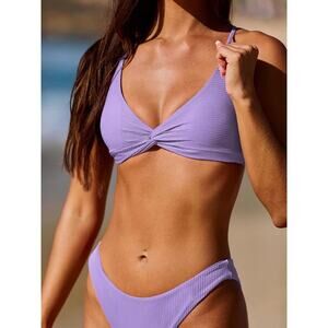 Berlook Purple‎ Twist Backless Bikini NWT size large